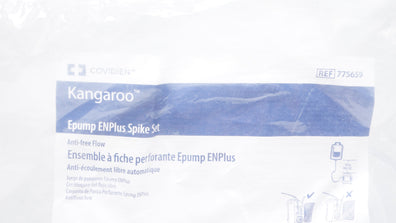 Covidien 775659 Kangaroo Epump ENPlus Spike Set Anti-Free Flow